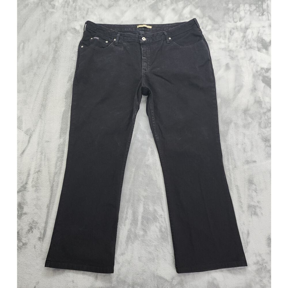 Vintage Riders Jeans Womens 22W/30 Black High Rise Bootcut Stretch Denim 157400L